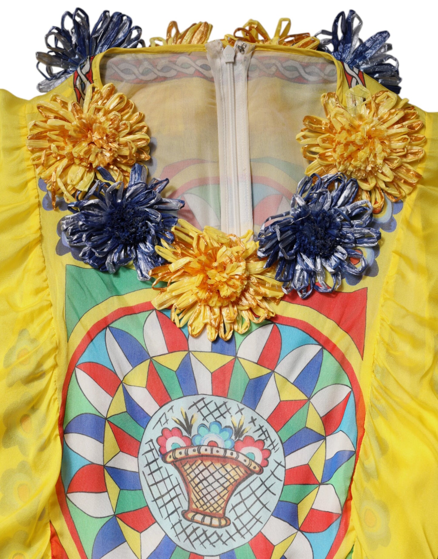 Dolce & Gabbana Carretto-print kaftan van twill in meerdere kleuren