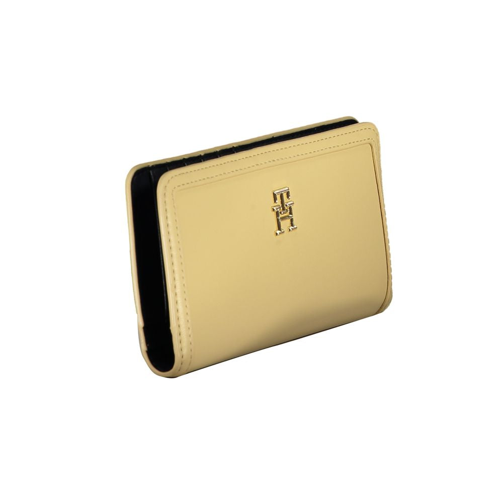 Portefeuille en polyéthylène beige Tommy Hilfiger