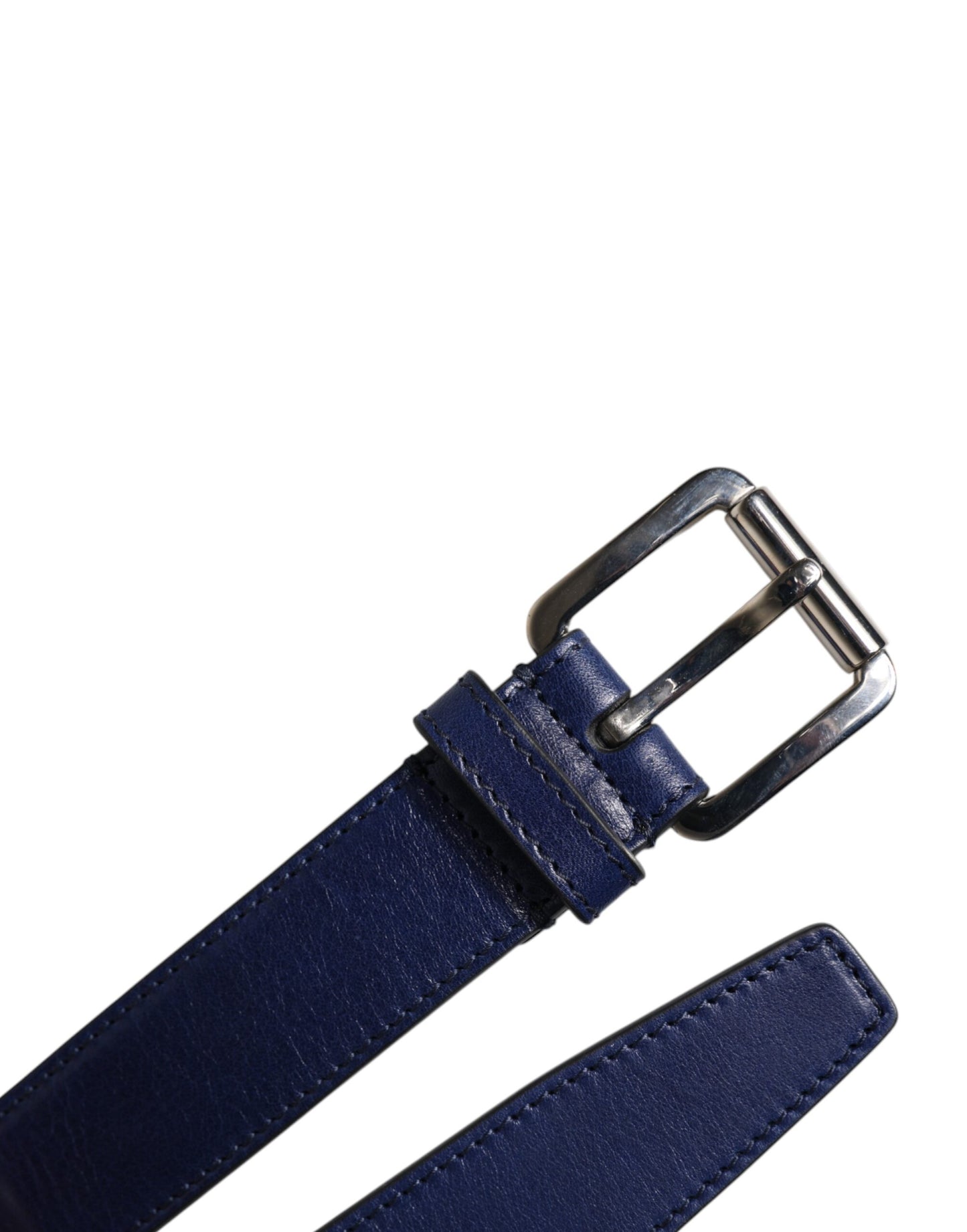 Ceinture Dolce & Gabbana en coton bleu et cuir imprimé avec boucle en métal