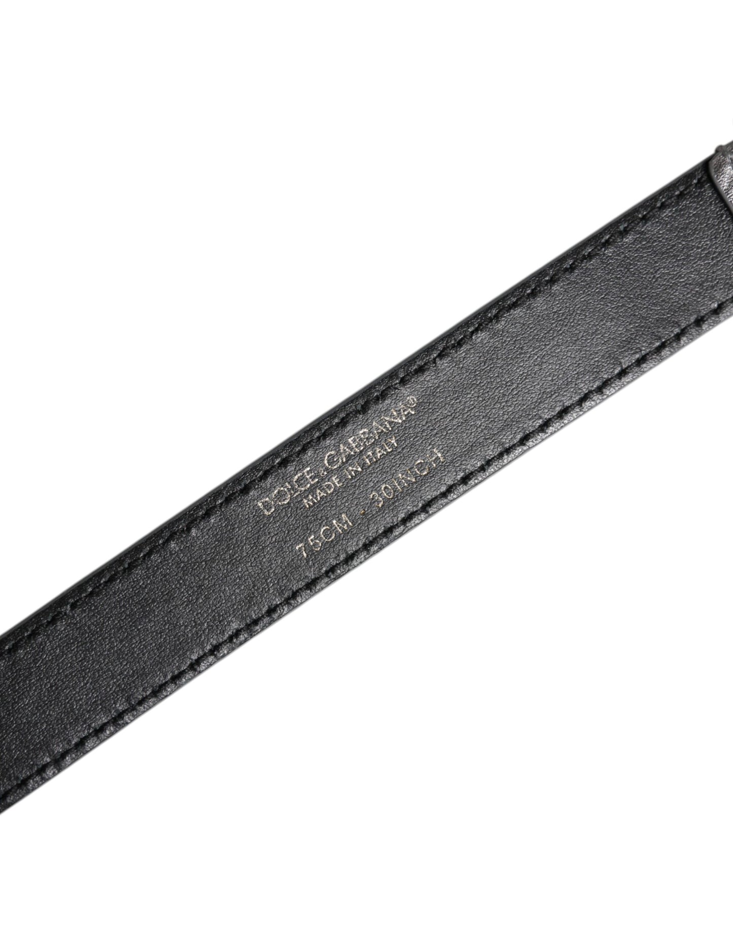 Dolce & Gabbana zilveren metalen tailleband met gegraveerd logo
