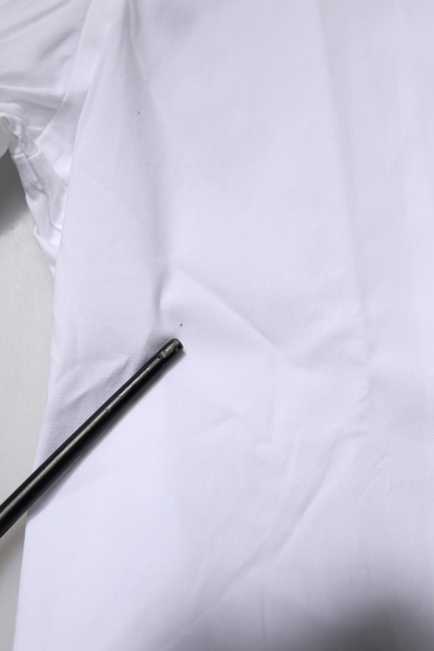 Chemise habillée dorée en coton extensible blanc Dolce & Gabbana