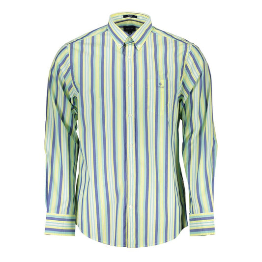 Chemise homme en coton jaune Gant