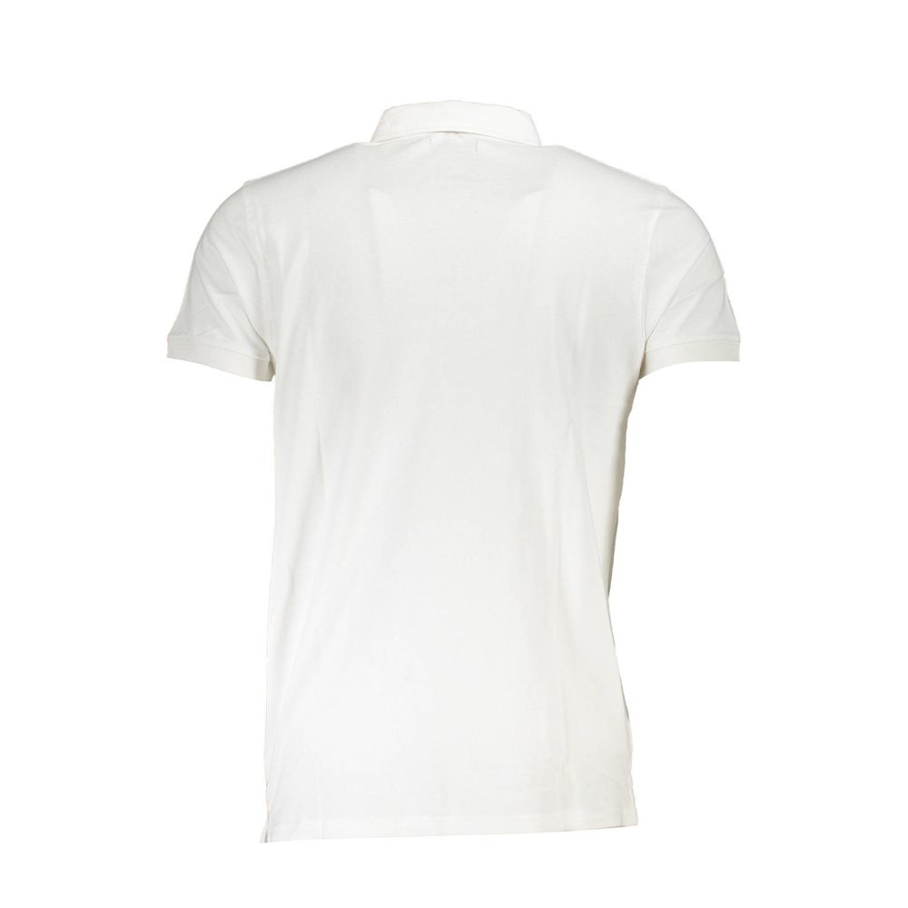 Cavalli Class wit katoenen poloshirt