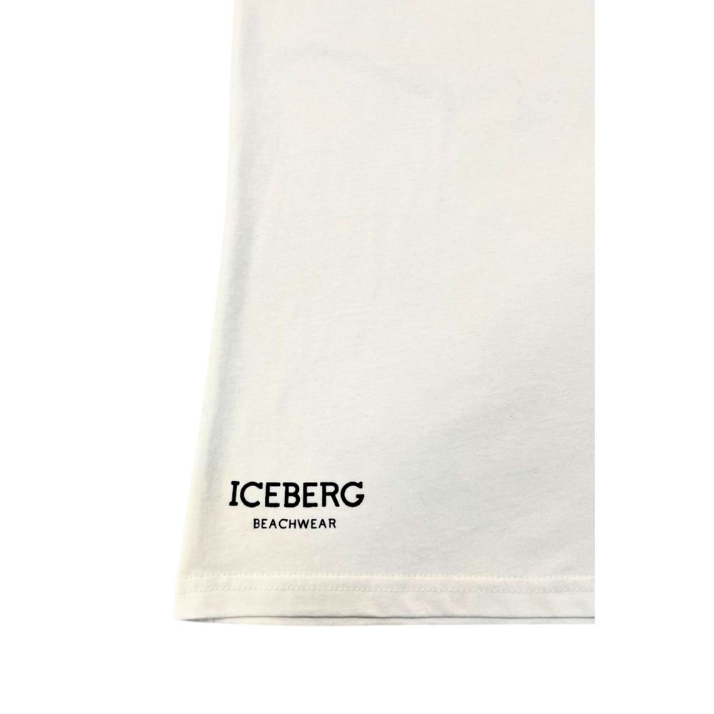 T-shirt homme en coton blanc iceberg