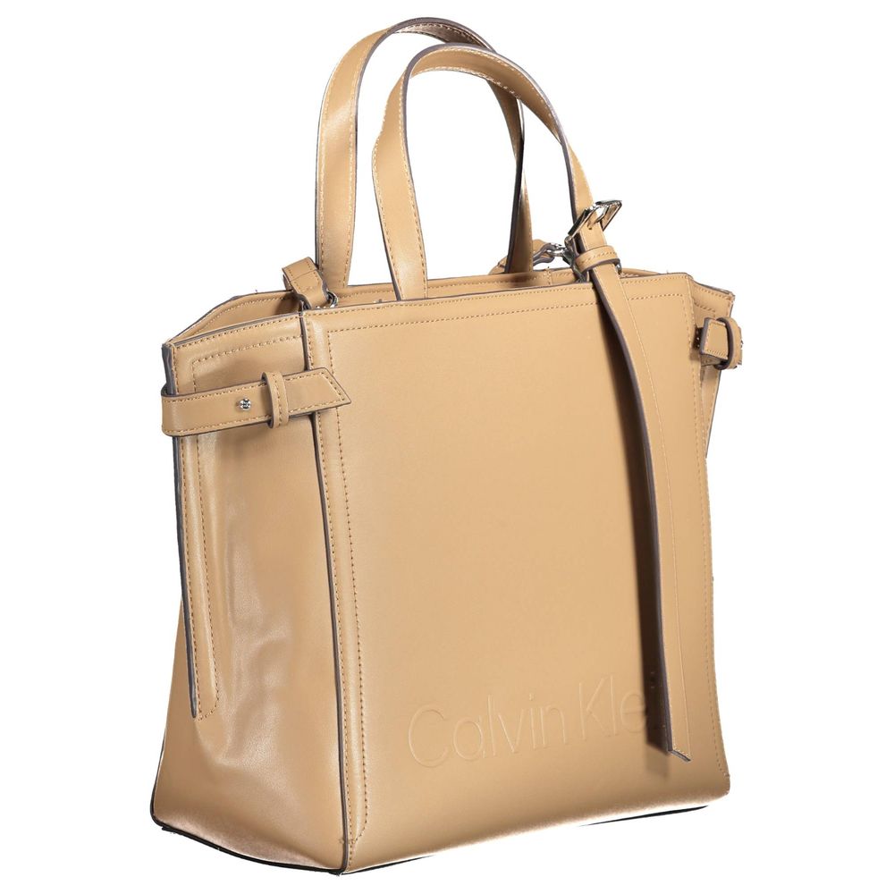 Calvin Klein Bruine Polyester Dames Handtas