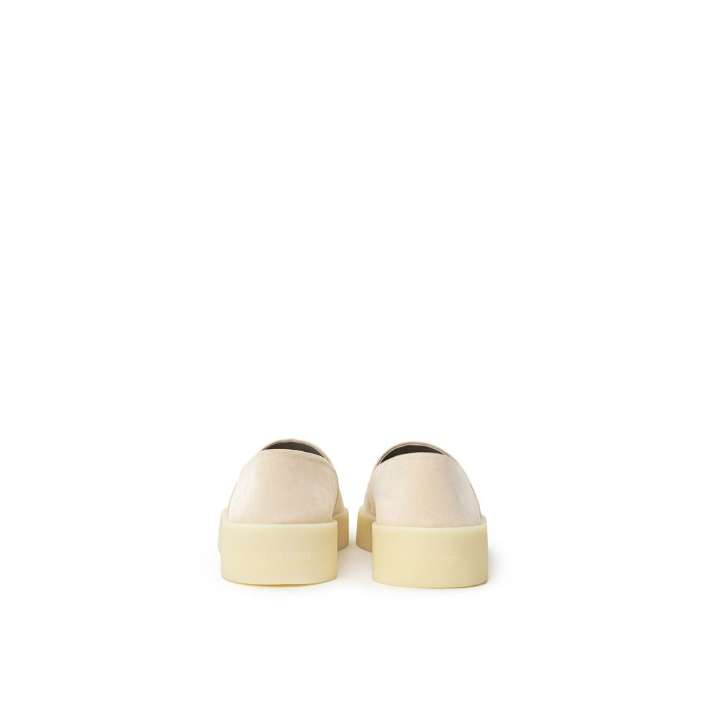 Mocassins en cuir beige à enfiler Fear Of God