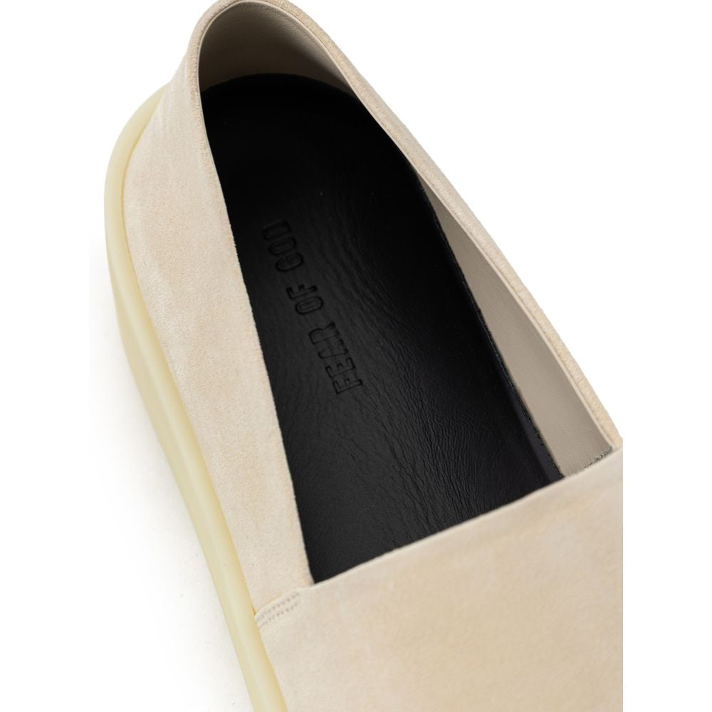 Mocassins en cuir beige à enfiler Fear Of God