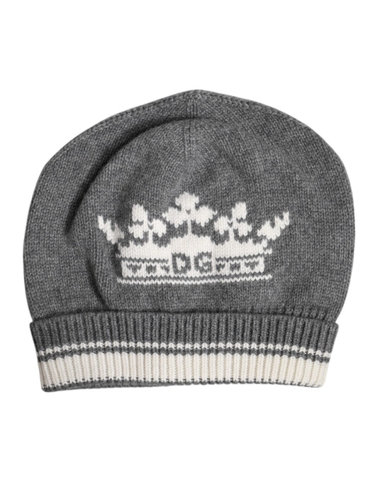 Dolce & Gabbana Grijze Kasjmier Gebreide Wintermuts