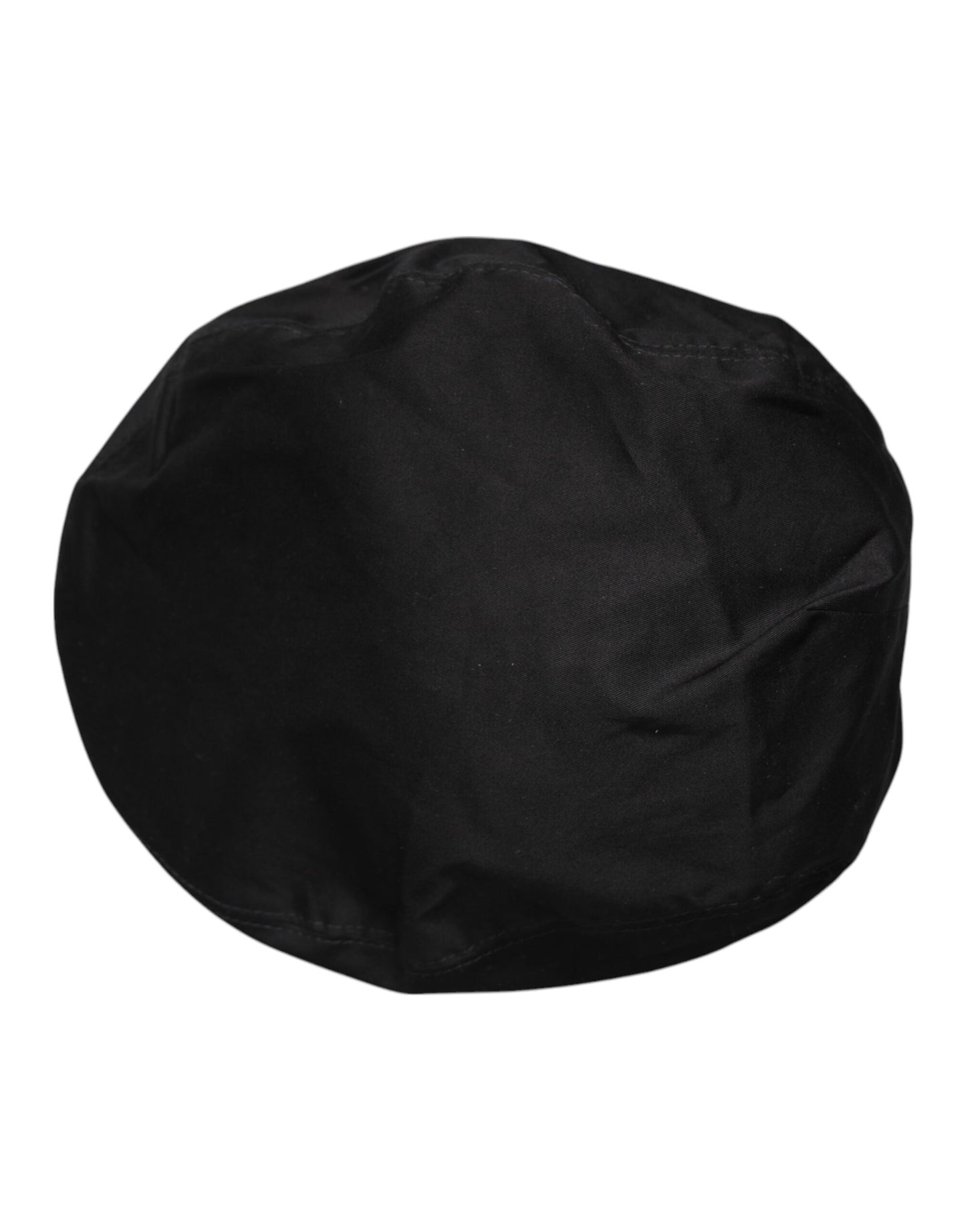 Dolce & Gabbana Chapeau Newsboy Capello Cabbie en coton noir
