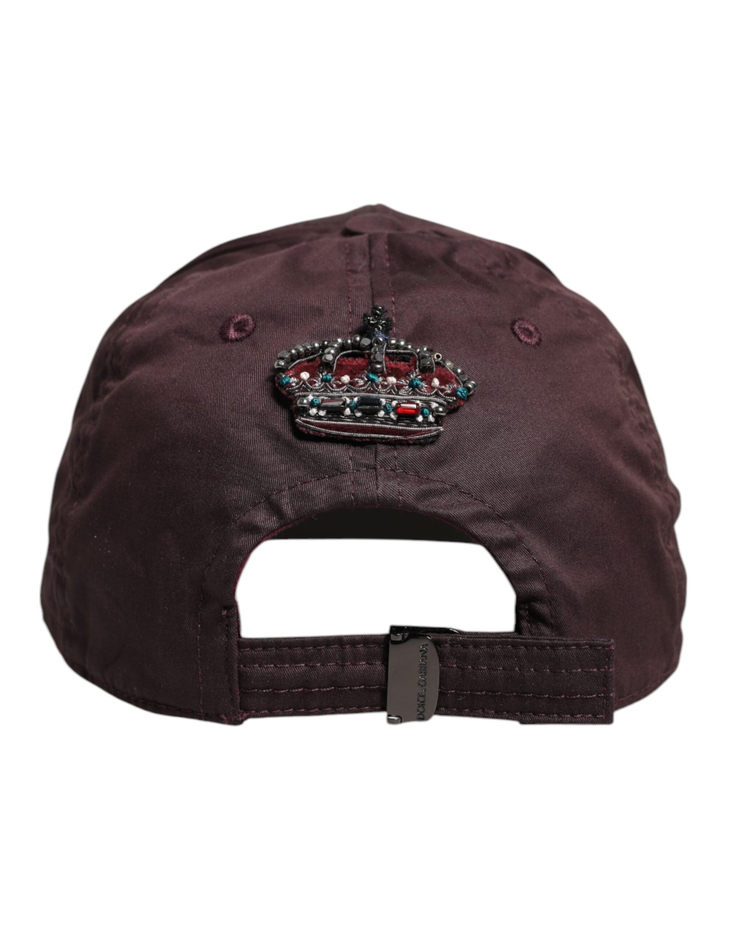 Casquette de baseball Dolce & Gabbana en coton marron DG Crown à 6 panneaux