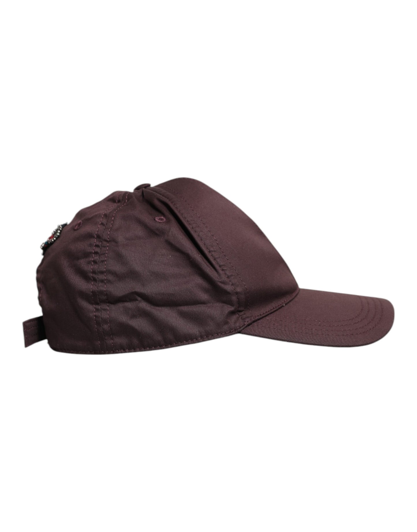 Casquette de baseball Dolce & Gabbana en coton marron DG Crown à 6 panneaux
