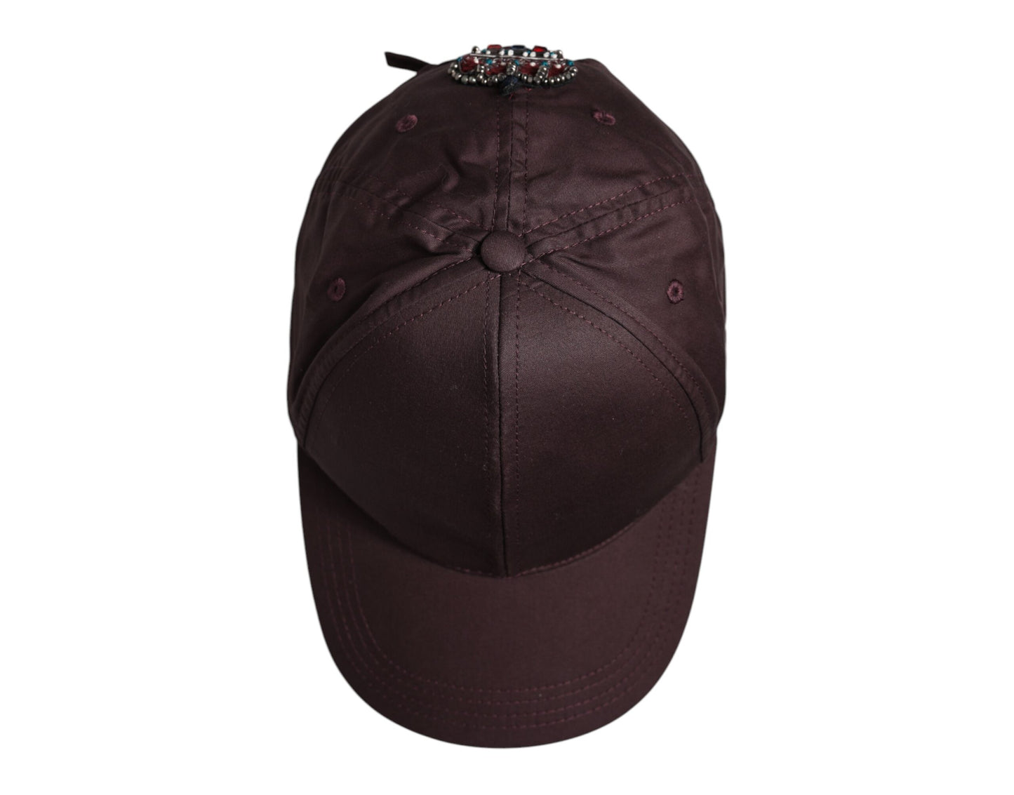 Casquette de baseball Dolce & Gabbana en coton marron DG Crown à 6 panneaux