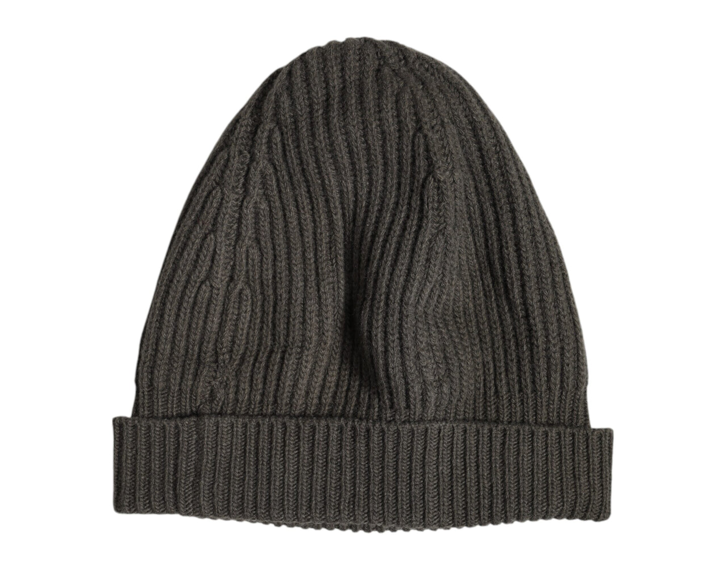 Dolce & Gabbana Groene Wol DG Plaque Gebreide Wintermuts