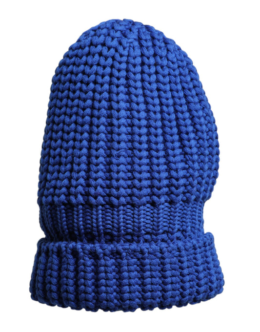 Dolce & Gabbana Blauwe Wollen Gebreide Wintermuts