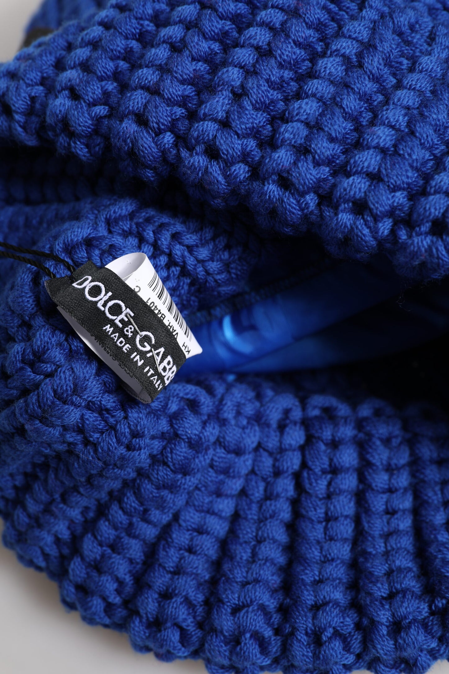 Dolce & Gabbana Blauwe Wollen Gebreide Wintermuts