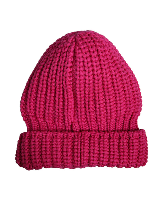 Dolce & Gabbana roze effen wollen gebreide wintermuts