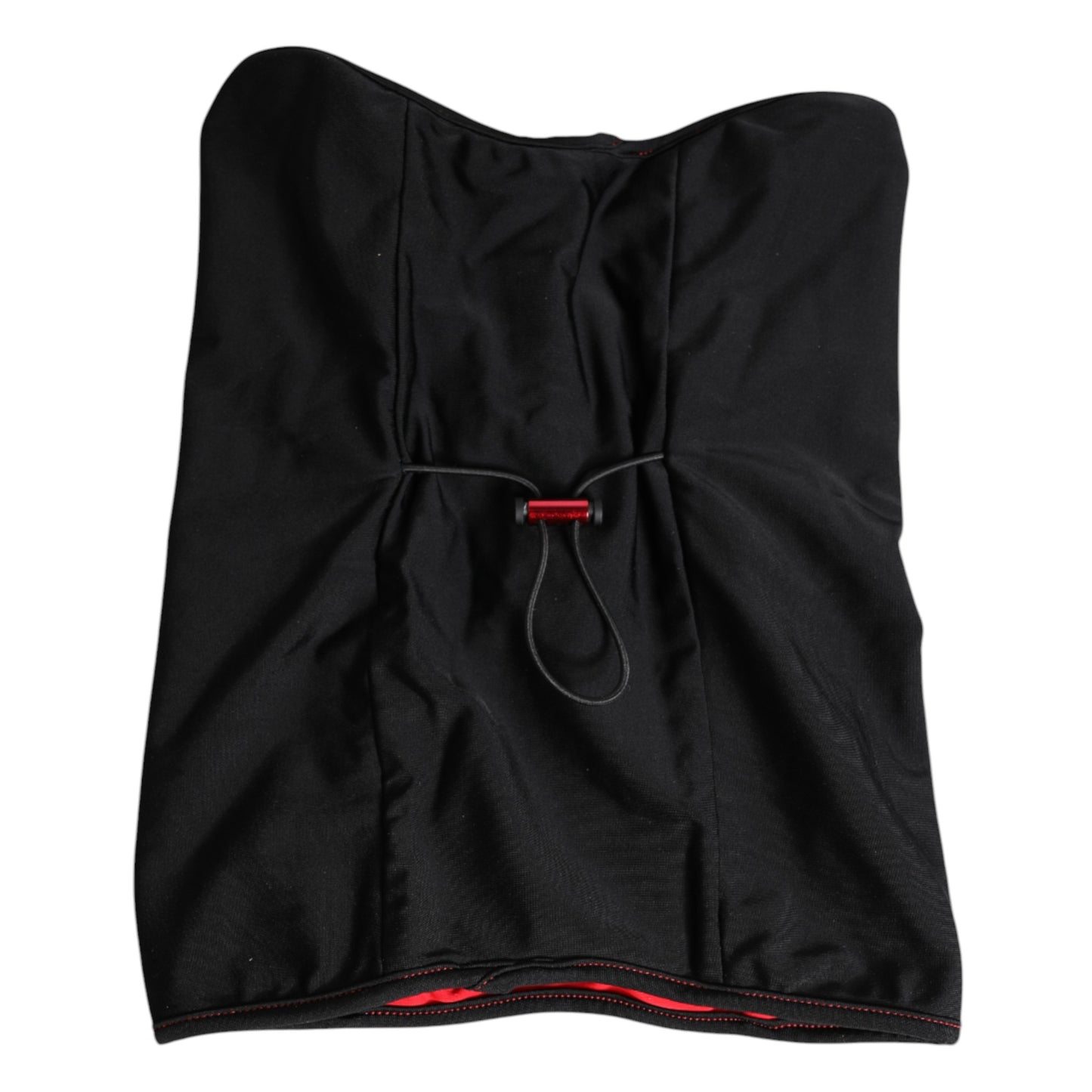 Dolce & Gabbana Zwarte Nylon Gebreide Nekwarmer Balaclava Sjaal