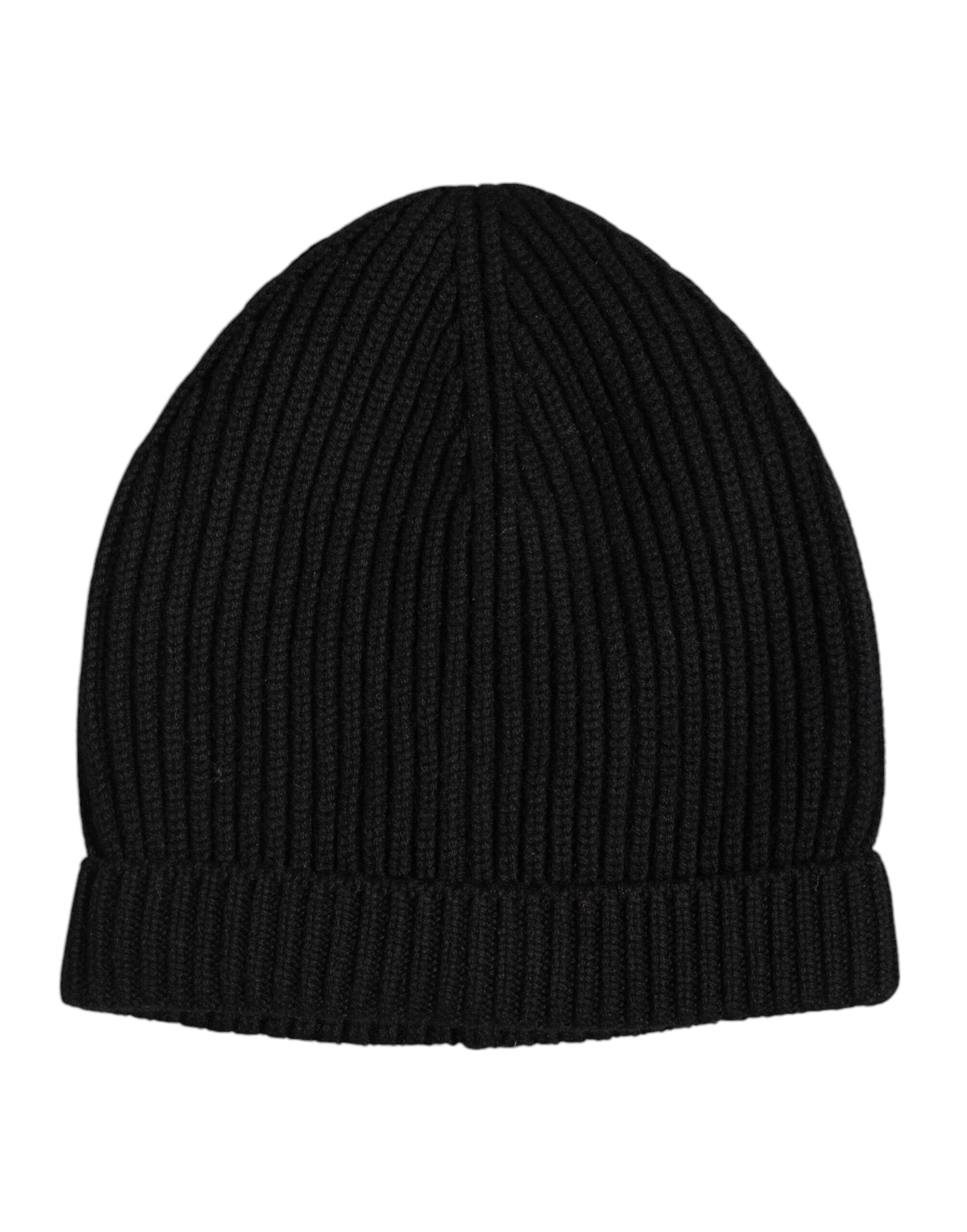 Bonnet d'hiver tricoté en cachemire noir Dolce & Gabbana