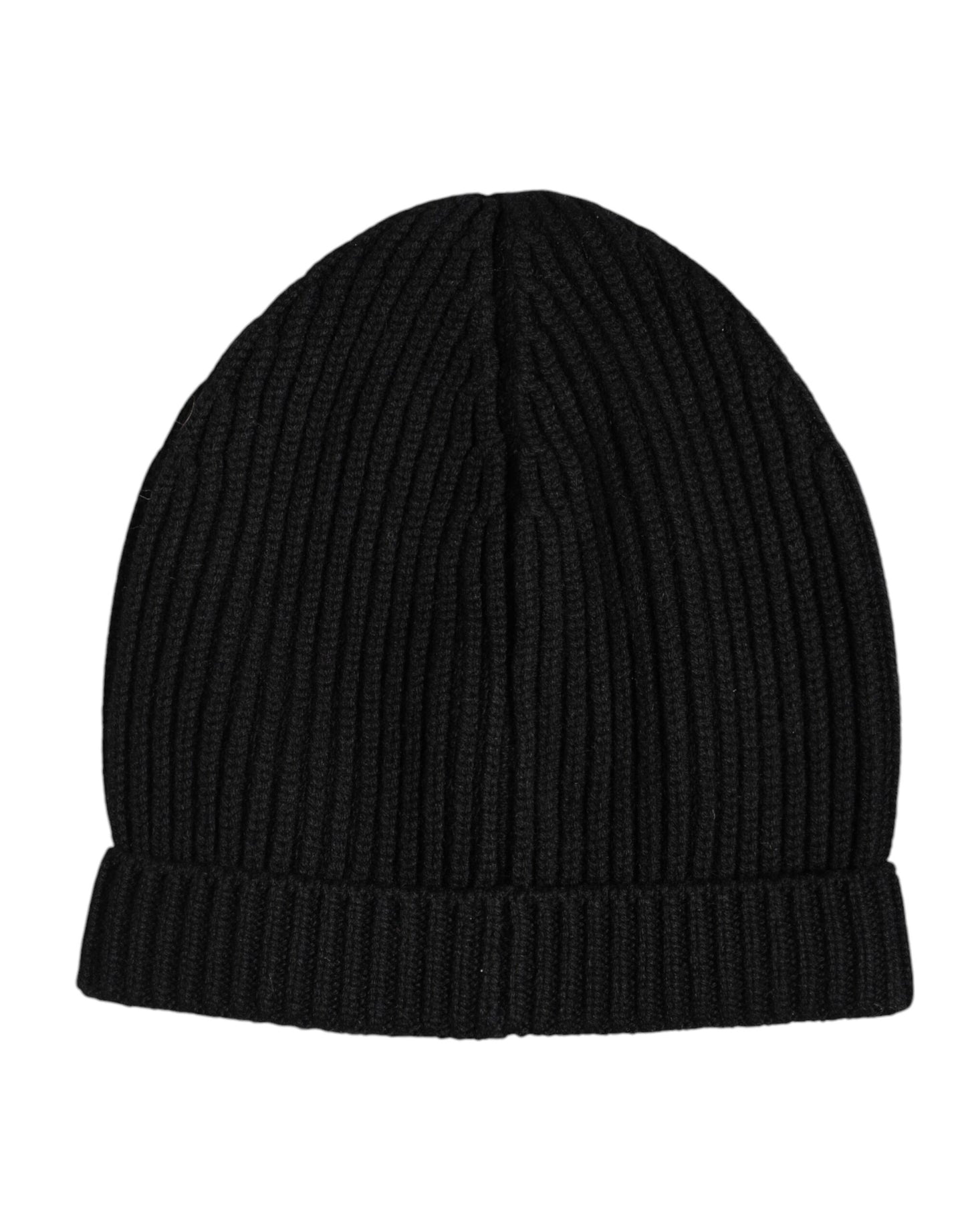 Bonnet d'hiver tricoté en cachemire noir Dolce & Gabbana