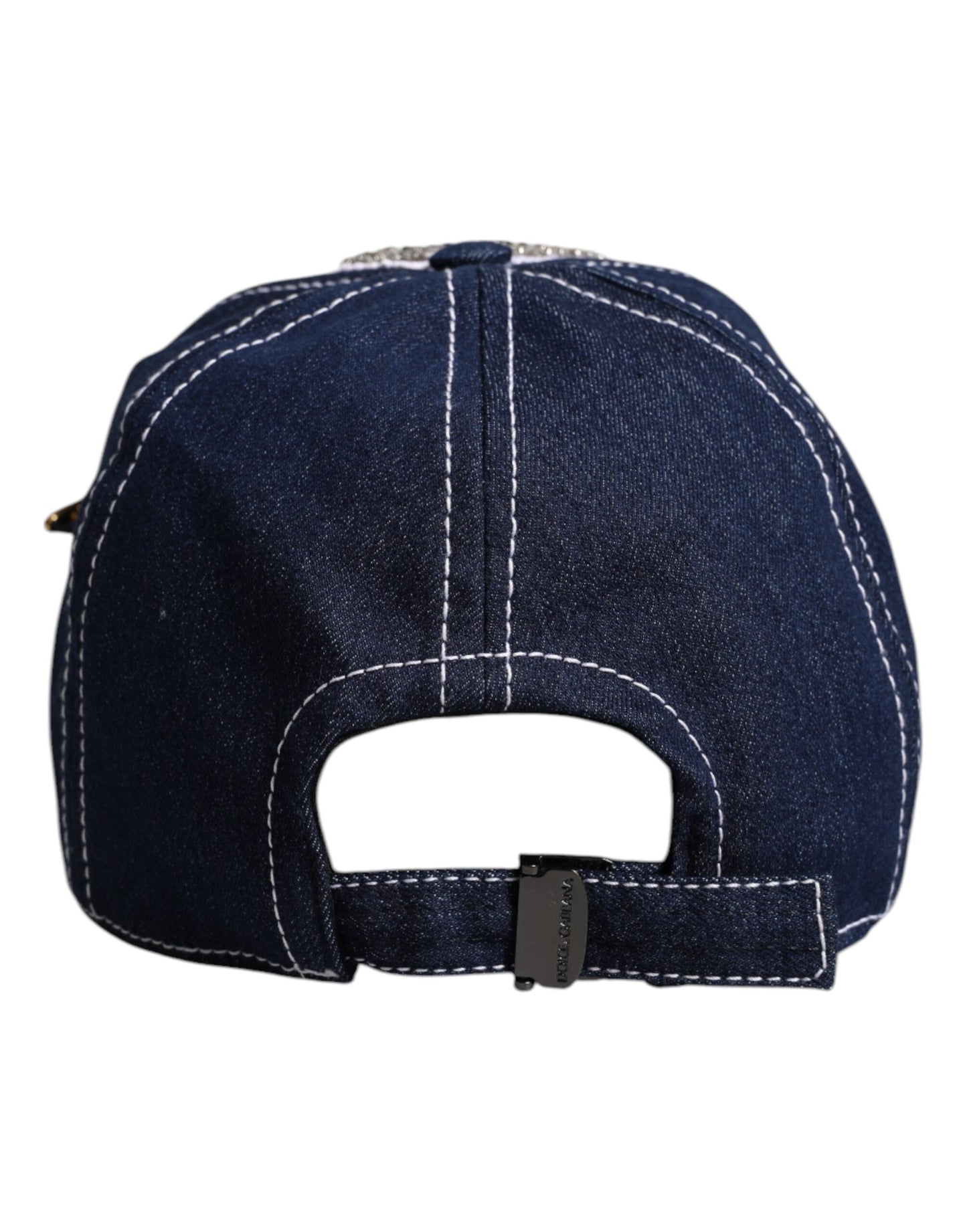 Dolce & Gabbana blauwe baseballpet met kristallen versiering