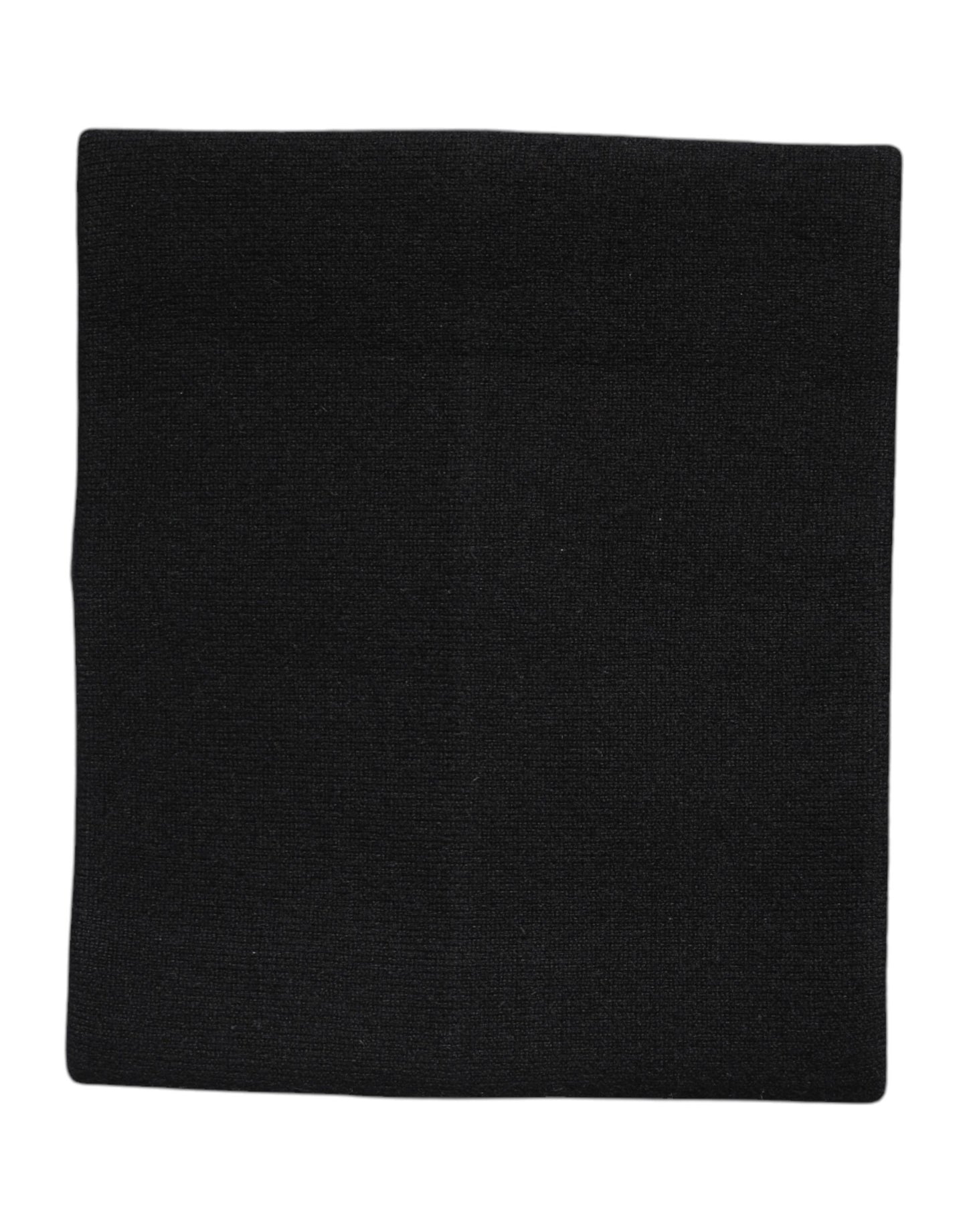 Foulard cache-cou en cachemire noir Dolce & Gabbana