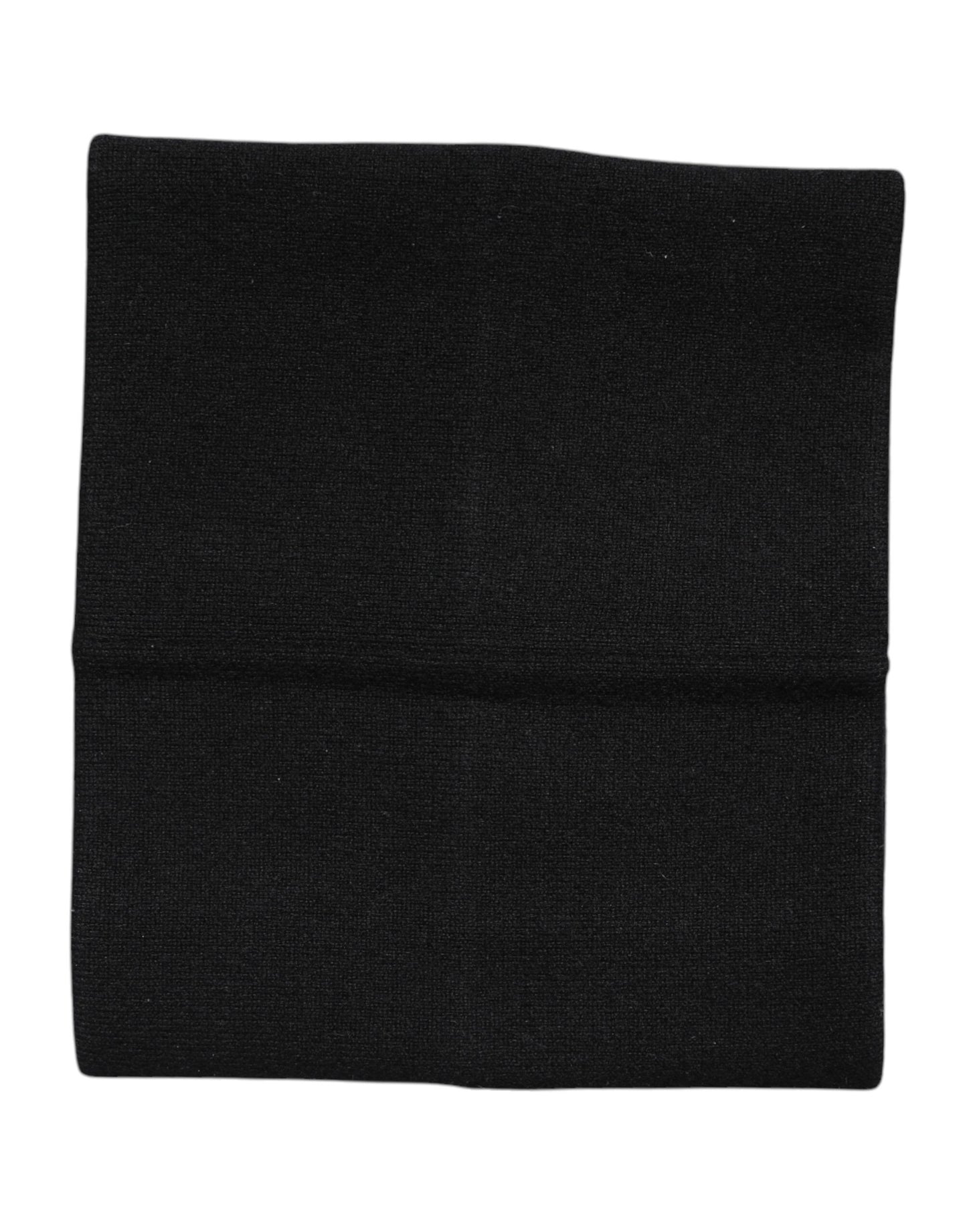 Foulard cache-cou en cachemire noir Dolce & Gabbana