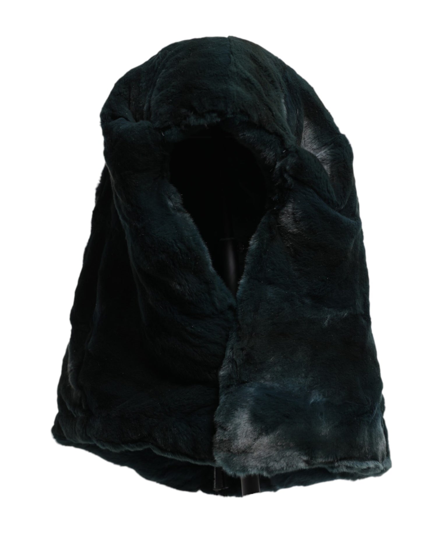 Dolce & Gabbana Zwarte Wezelbont Dames Beanie Hoed