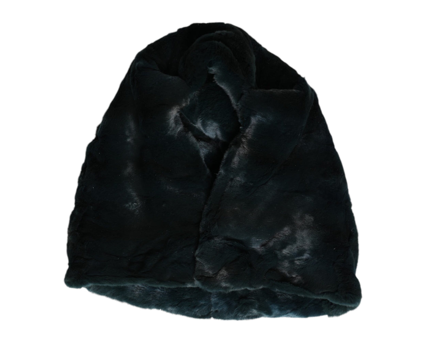 Dolce & Gabbana Zwarte Wezelbont Dames Beanie Hoed
