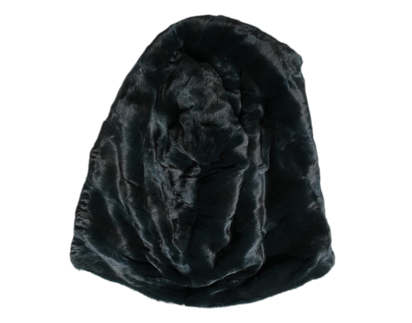 Dolce & Gabbana Zwarte Wezelbont Dames Beanie Hoed