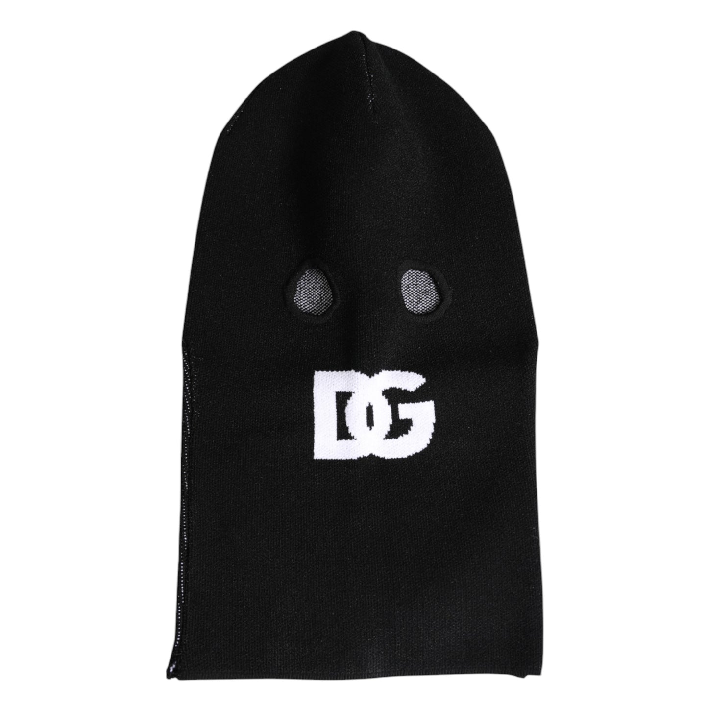 Dolce & Gabbana Zwarte Kasjmier Gebreide Skimasker Balaclava Muts