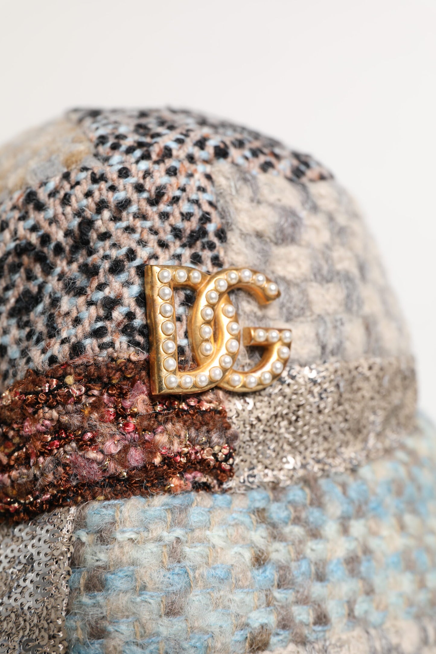 Dolce & Gabbana Multicolor Patchwork Versierde Bucket Hat