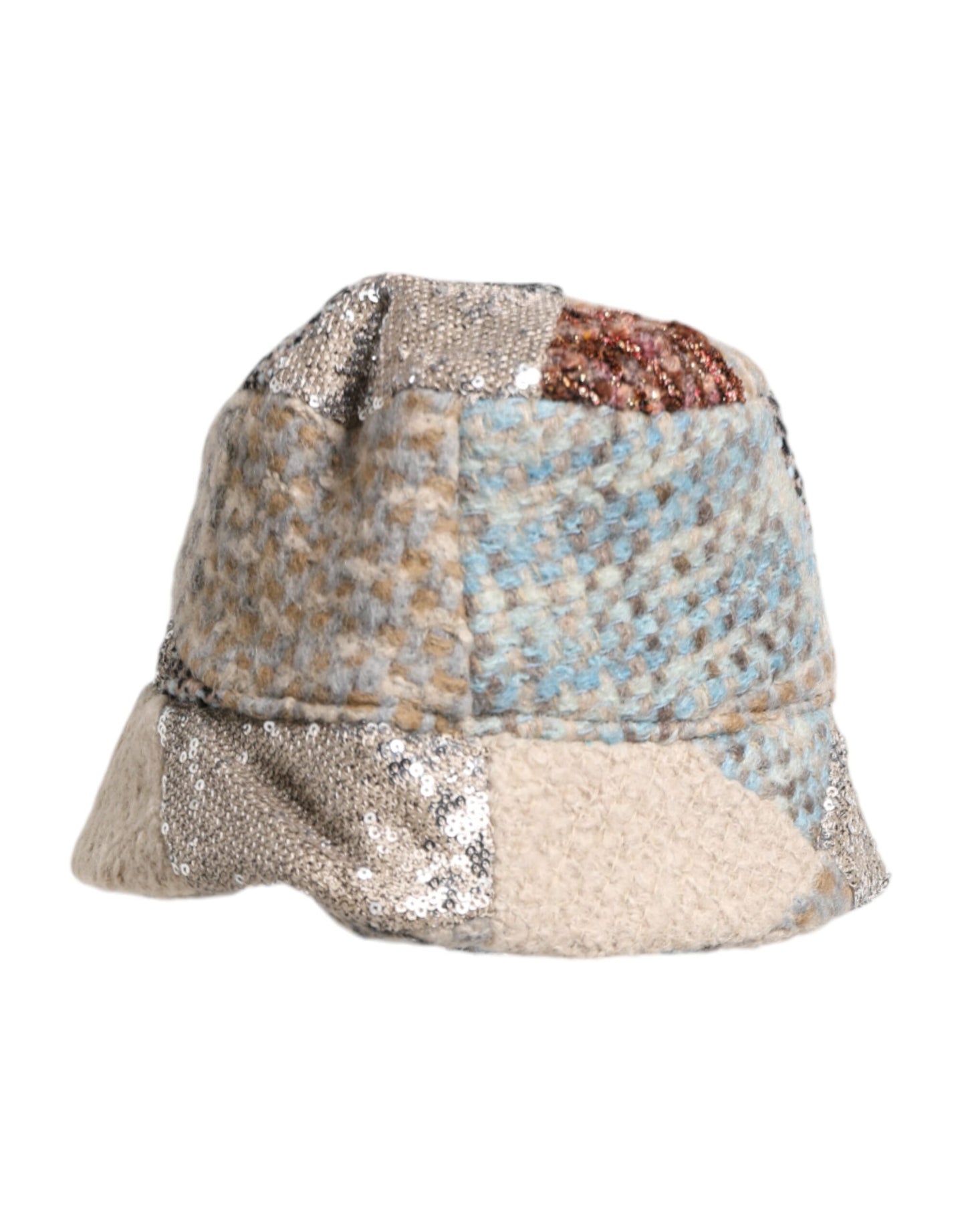 Dolce & Gabbana Multicolor Patchwork Versierde Bucket Hat