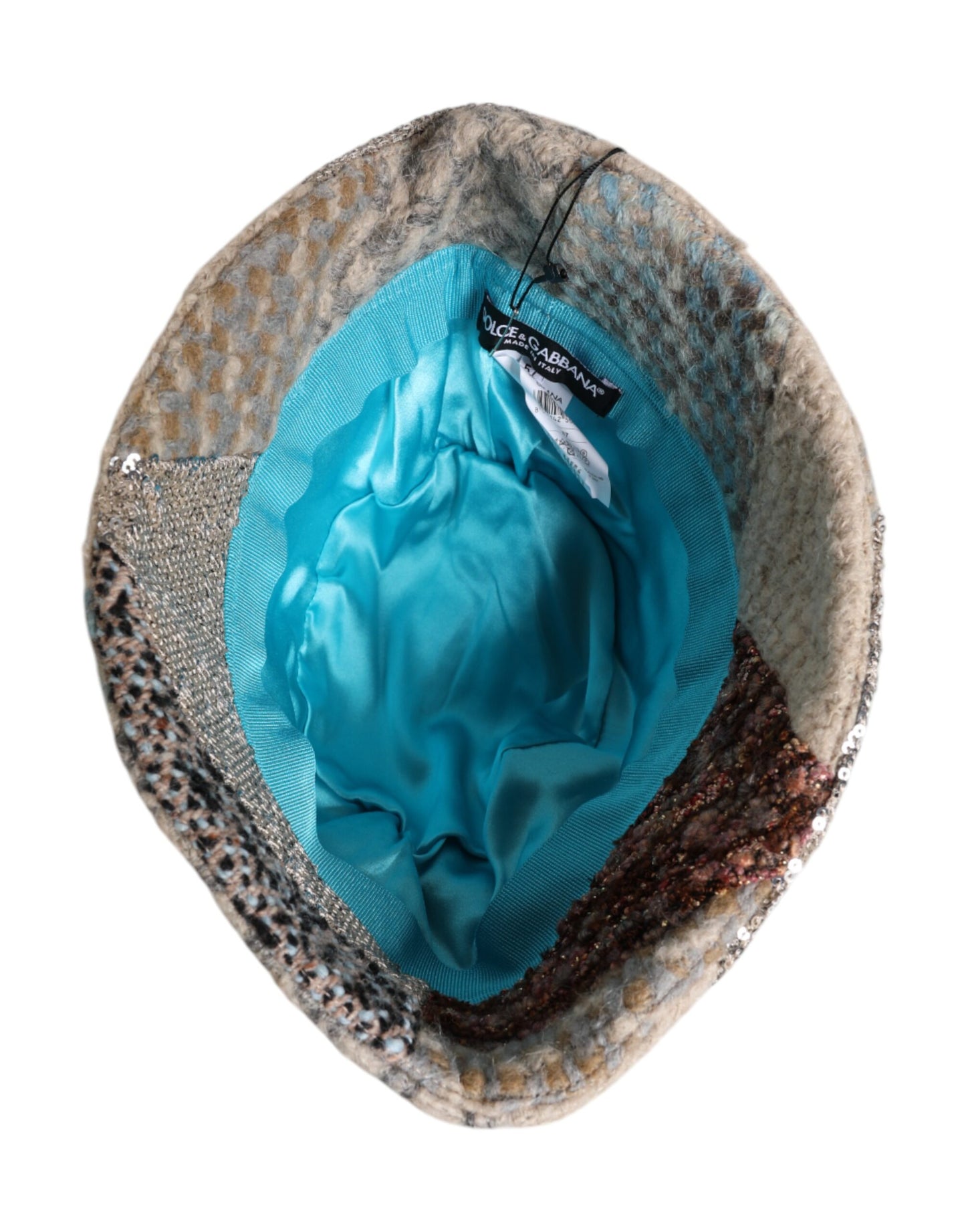 Dolce & Gabbana Multicolor Patchwork Versierde Bucket Hat