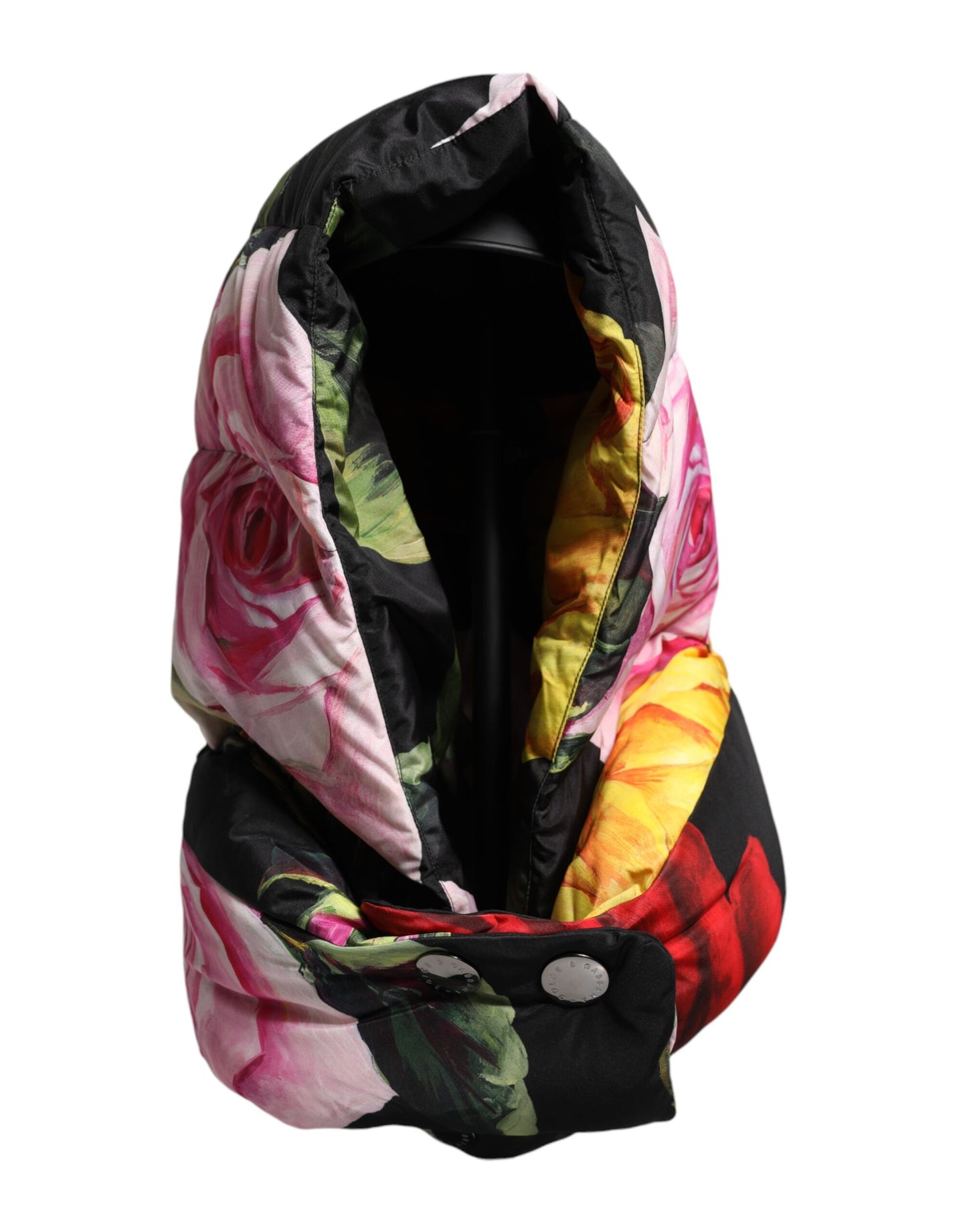 Dolce & Gabbana Zwarte Bloemenprint Hoed met Hoofdband
