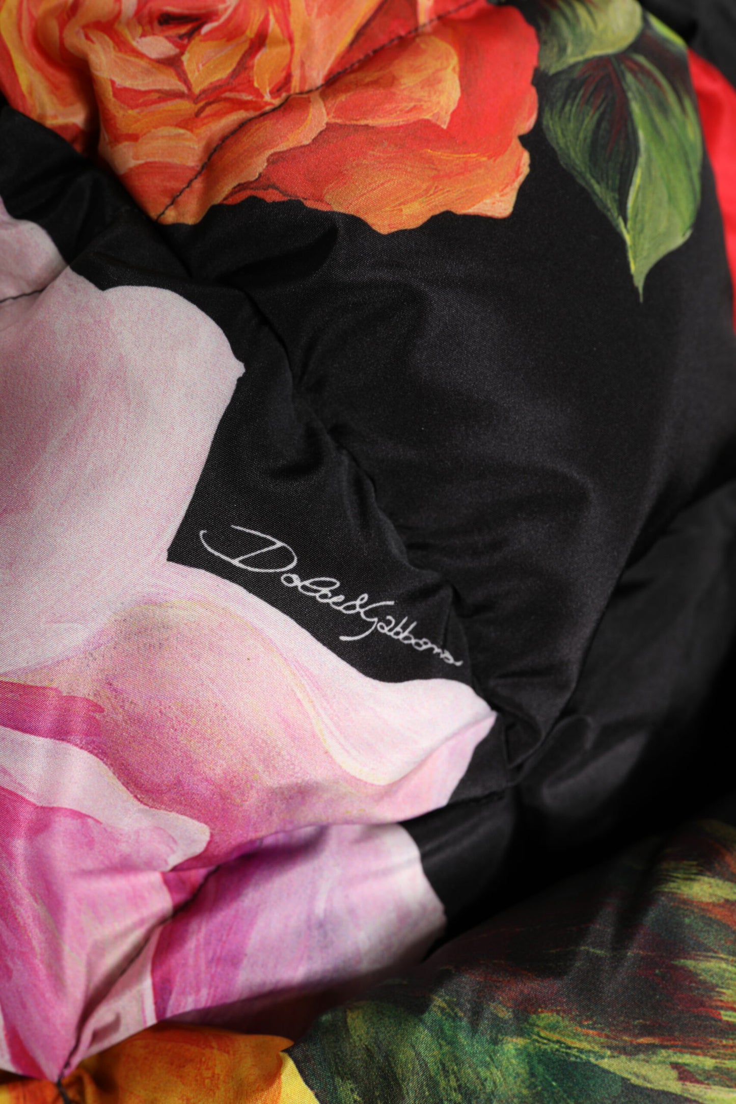 Dolce & Gabbana Zwarte Bloemenprint Hoed met Hoofdband