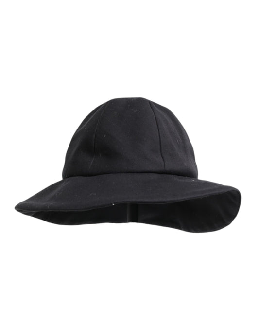 Dolce & Gabbana Zwarte Katoenen Bucket Hat met Brede Rand