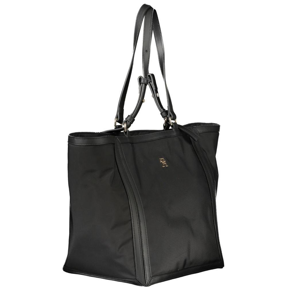 Tommy Hilfiger Zwarte Polyester Handtas