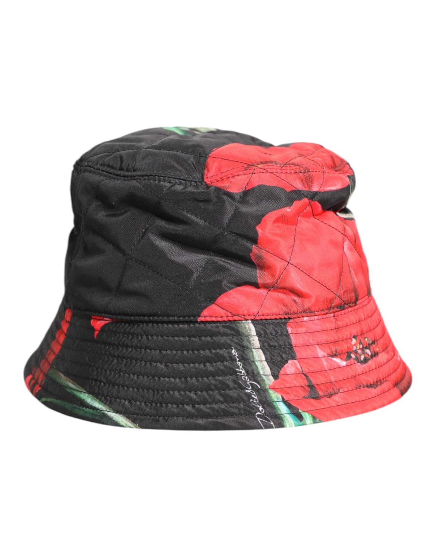 Dolce & Gabbana Multicolor DG Plaque Brede Rand Bucket Hat