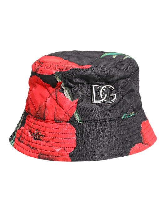 Dolce & Gabbana Multicolor DG Plaque Brede Rand Bucket Hat