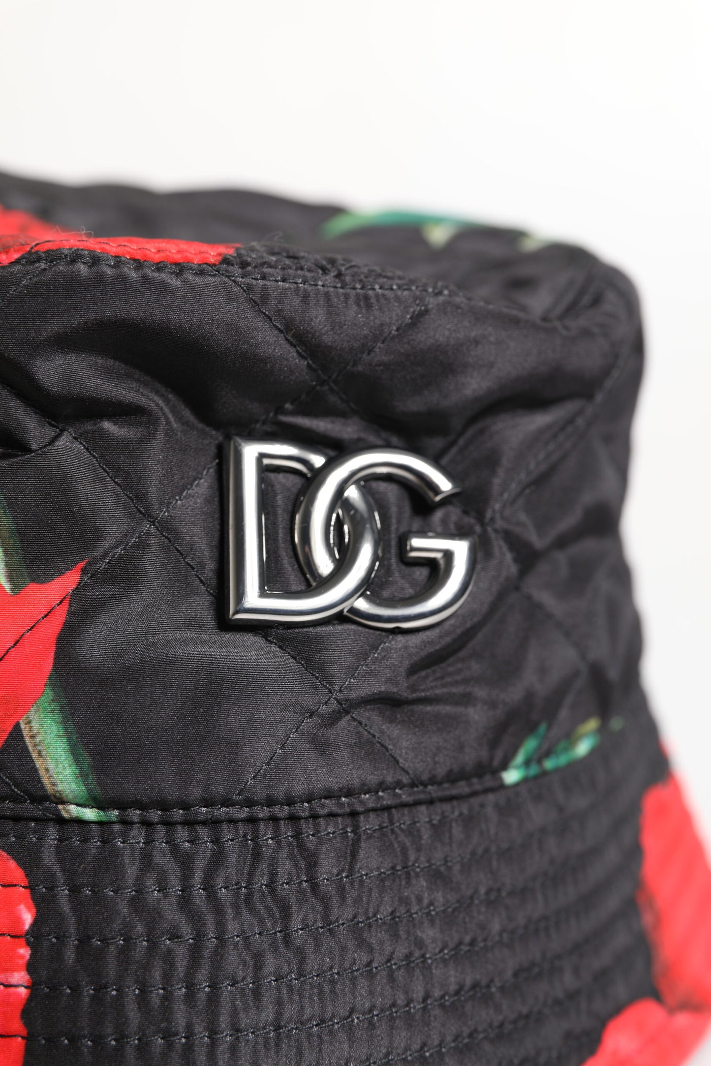 Dolce & Gabbana Multicolor DG Plaque Brede Rand Bucket Hat