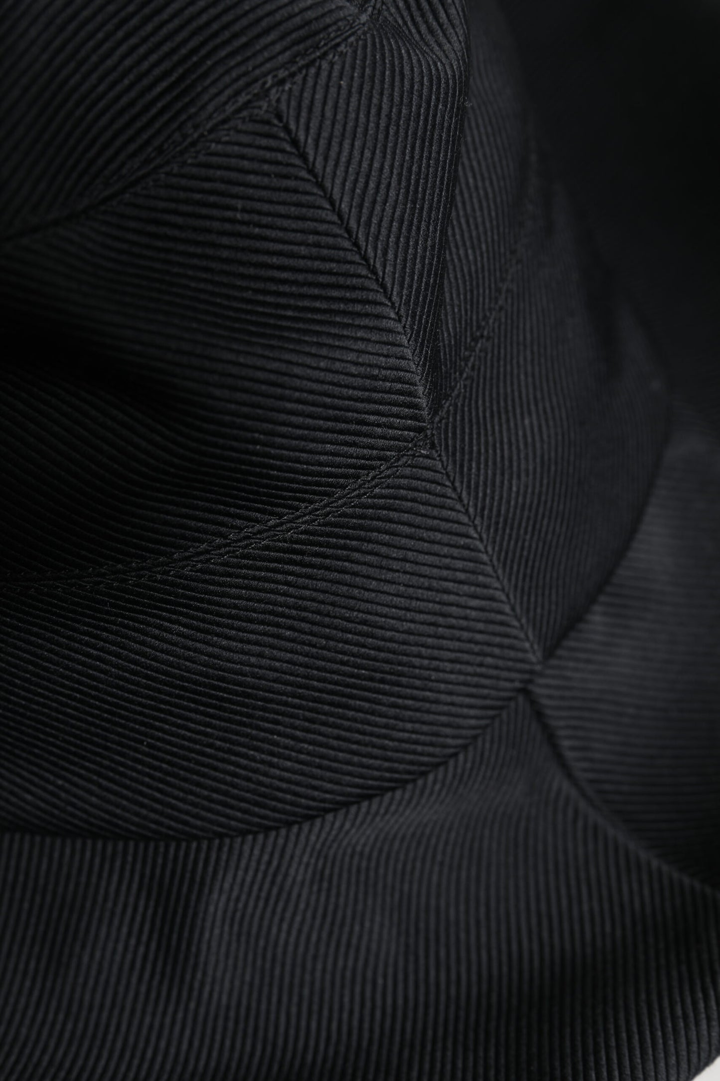 Dolce & Gabbana zwarte katoenen fedora hoed met brede rand