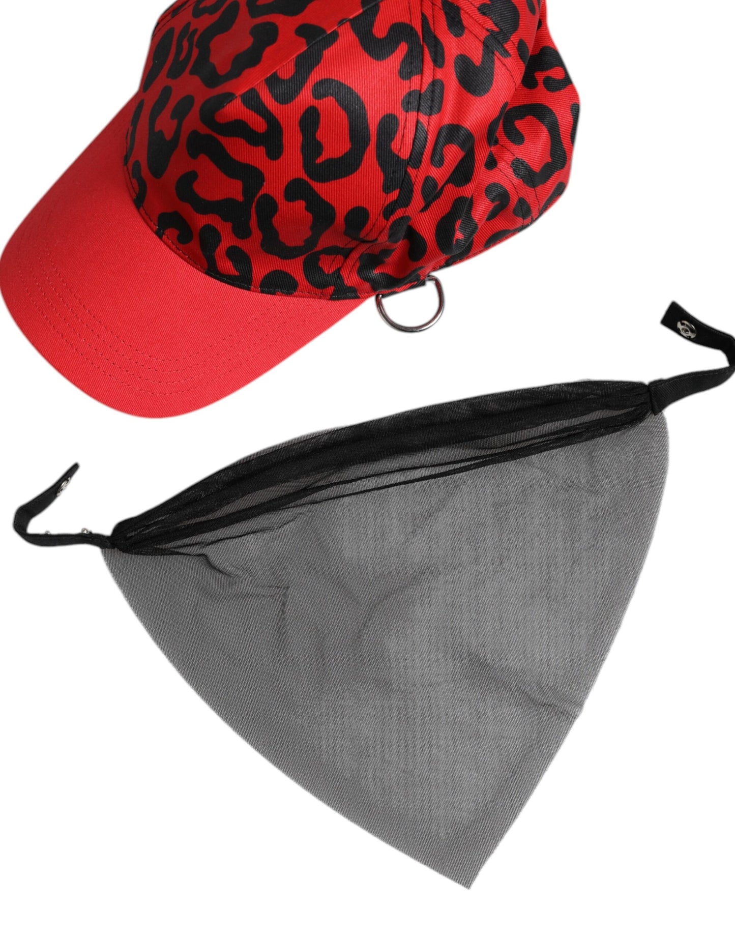 Dolce & Gabbana Rode Katoenen 6 Panelen Dames Baseballpet