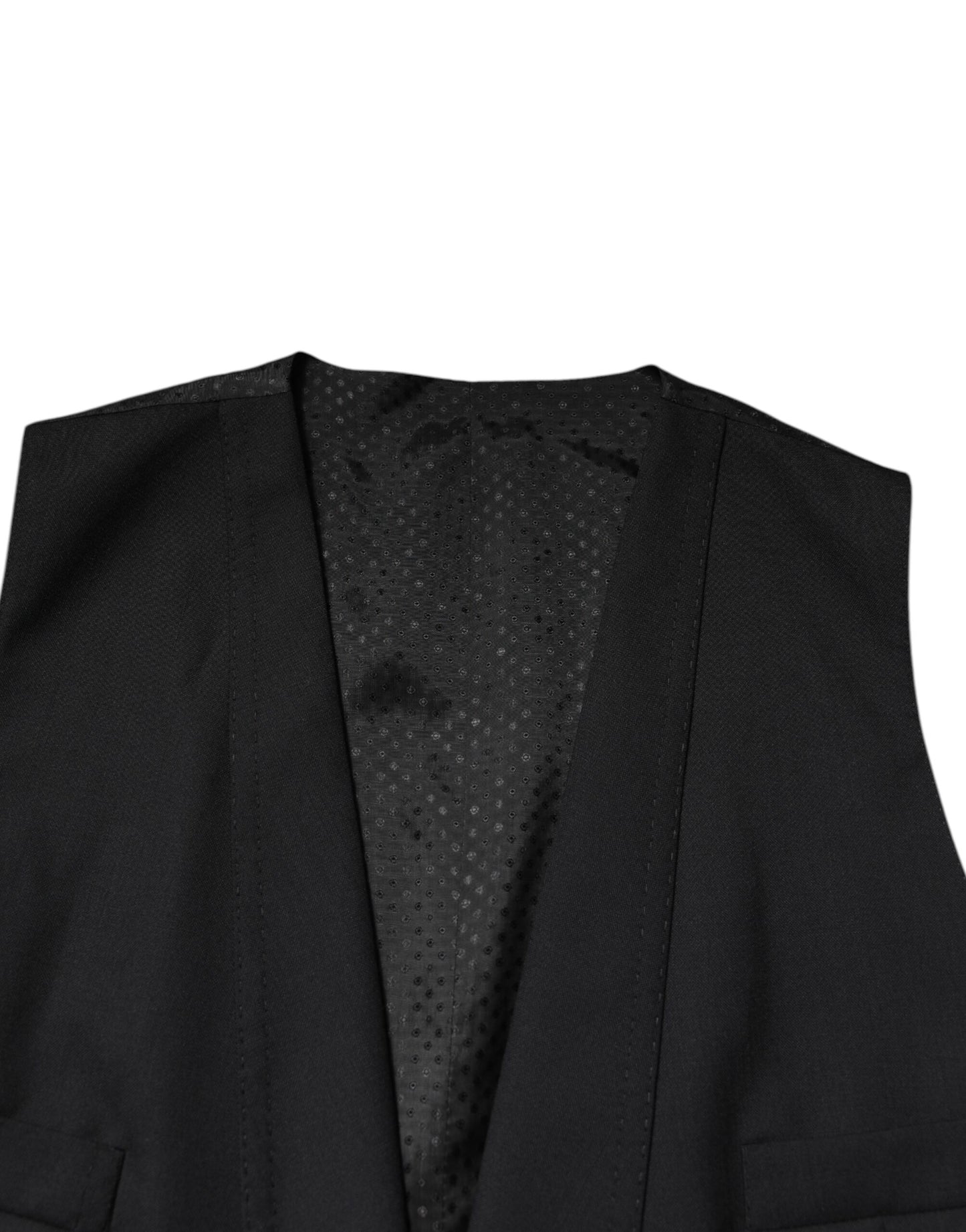 Dolce & Gabbana Zwarte, Enkellaags, Formele Blazer met Vest