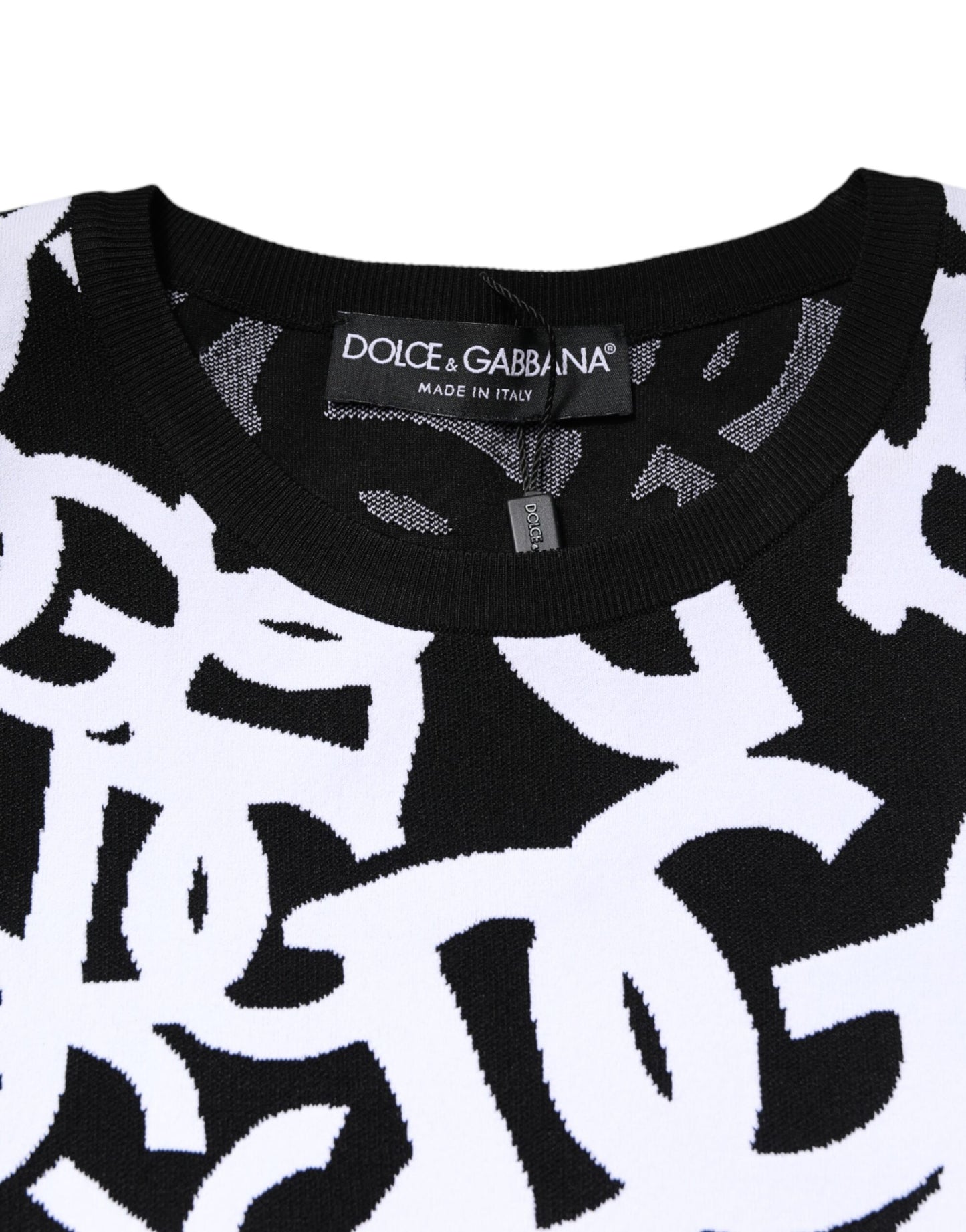 Dolce & Gabbana dames trui met zwart-wit logo print