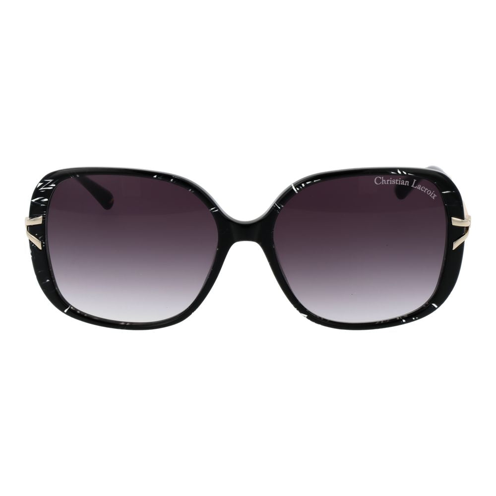 Lunettes de soleil noires pour femme Christian Lacroix