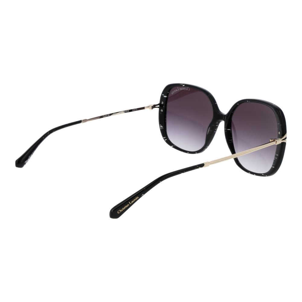 Lunettes de soleil noires pour femme Christian Lacroix
