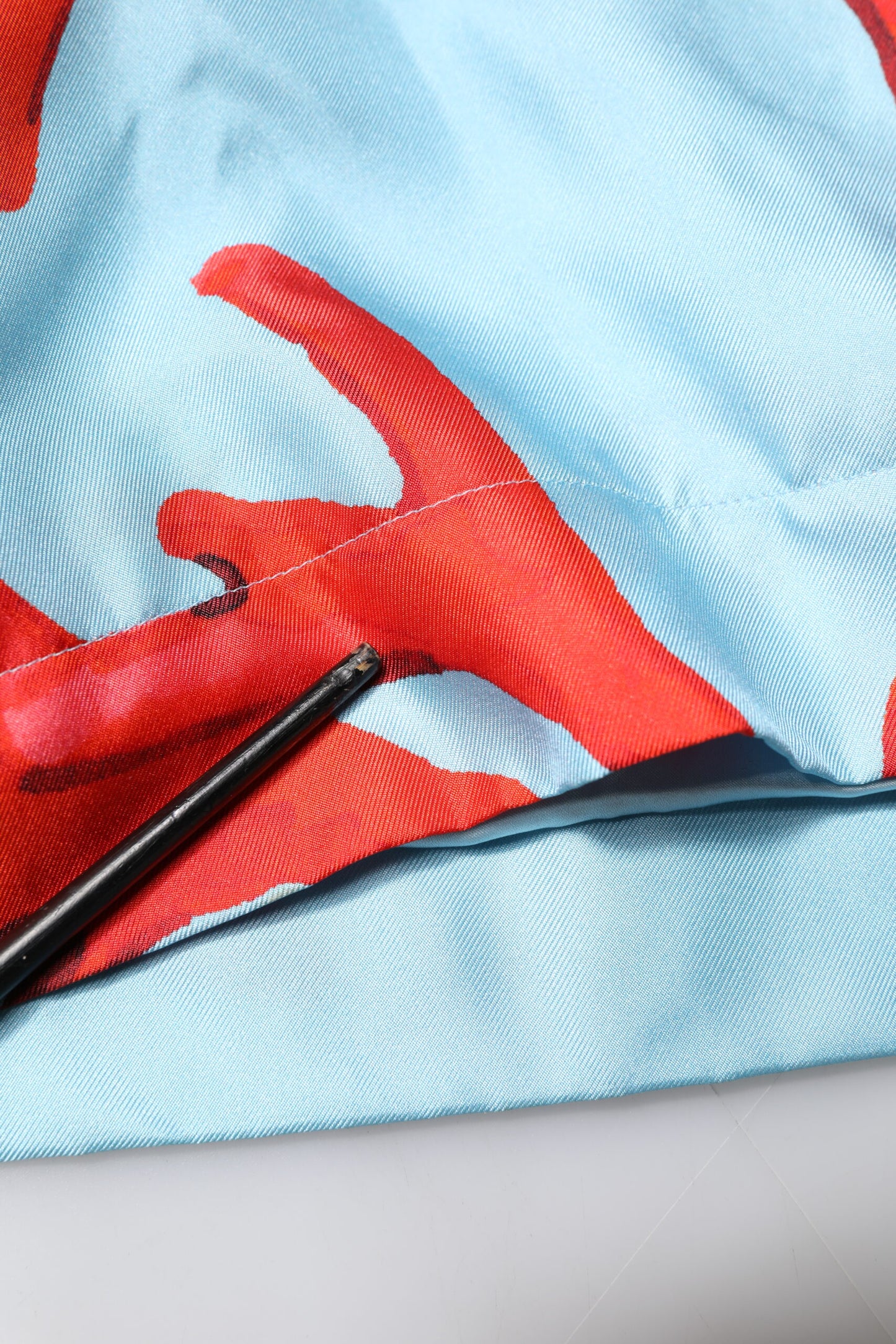 Dolce & Gabbana Robe-manteau à imprimé corail bleu et rouge