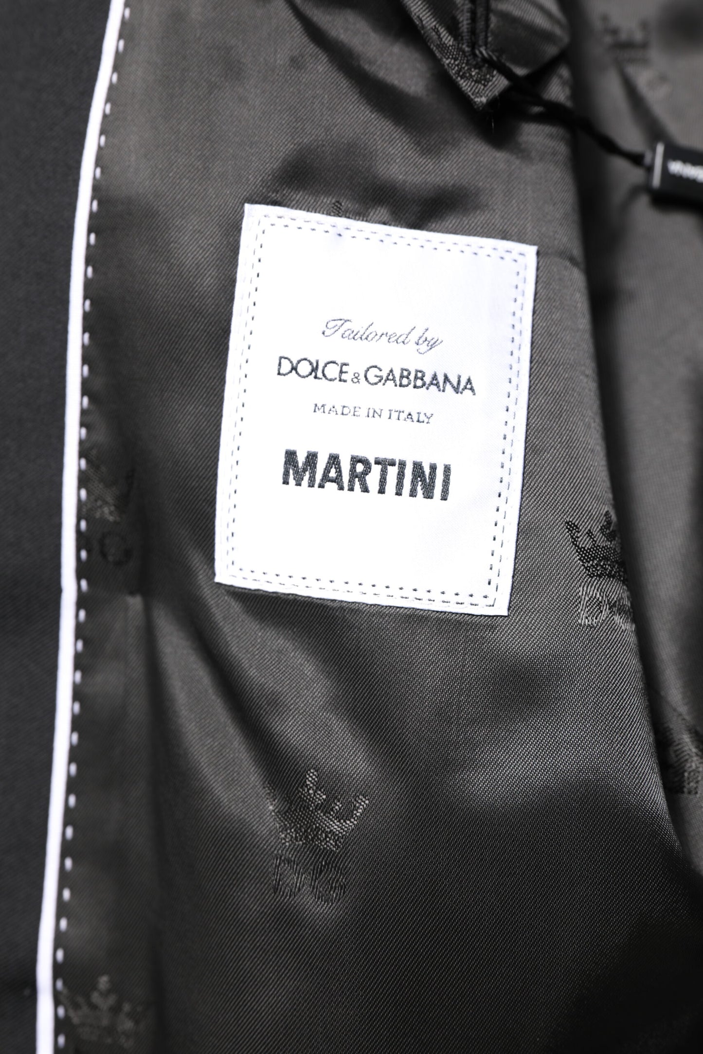 Dolce & Gabbana, veste-blazer noire MARTINI à double boutonnage