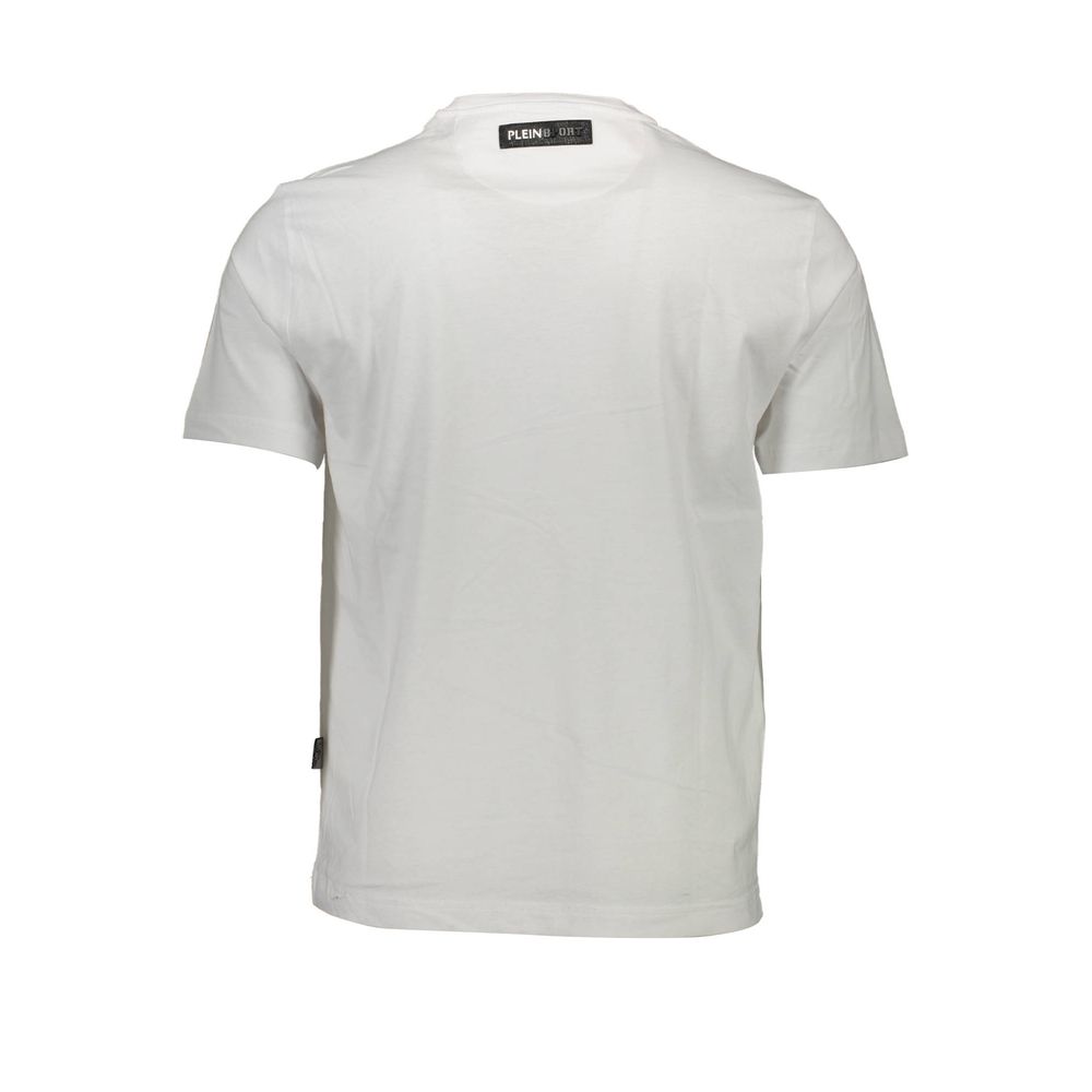 T-shirt homme en coton blanc Plein Sport