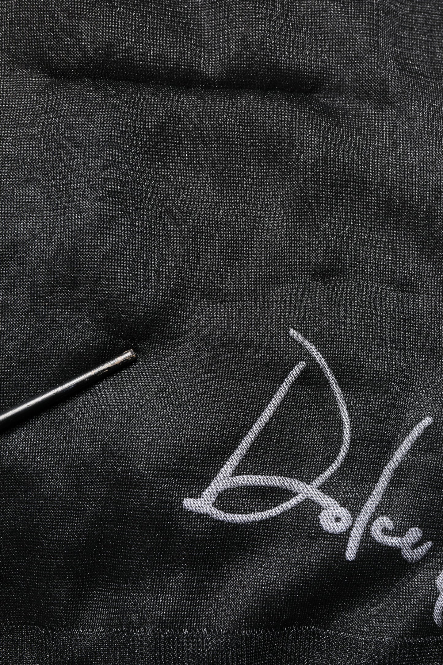 Dolce & Gabbana Zwarte Gehaakte Crewneck Pullevertrui met Logo